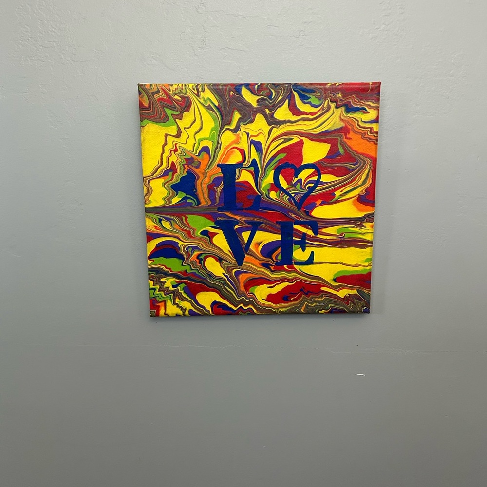 Original Pride Love Positive  Painting 10x10